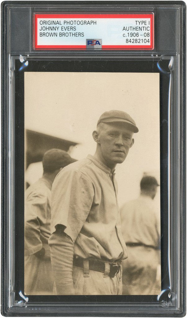 The Brown Brothers Collection - Early Johnny Evers Chicago Cubs Photograph (PSA Type I)