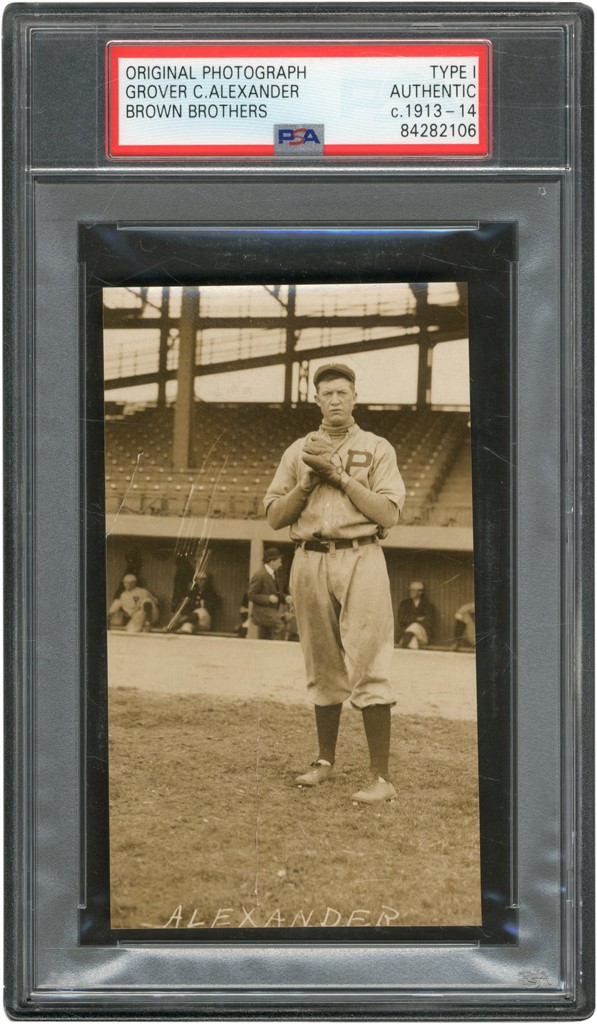 The Brown Brothers Collection - Grover Cleveland Alexander Philadelphia Phillies Photograph (PSA Type I)
