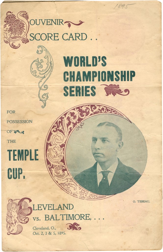 Tickets, Publications & Pins - 1895 Temple Cup World Championship Program
