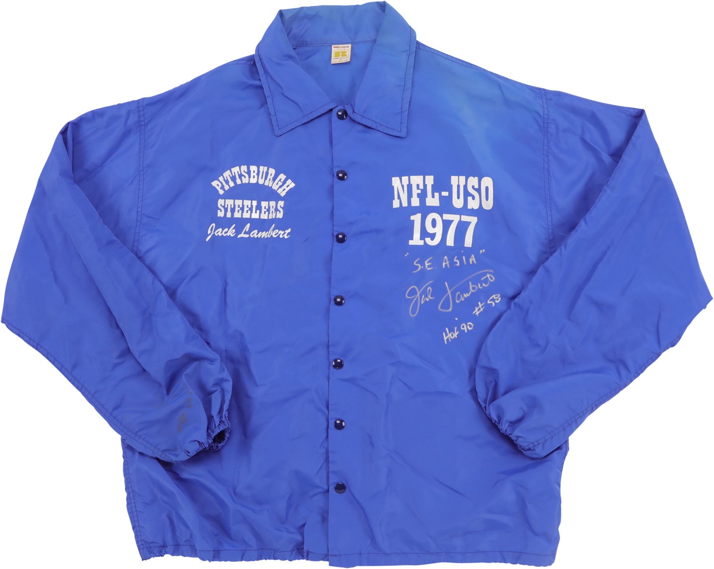 The Jack Lambert Collection - 1977 Jack Lambert USO Tour of Asia Jacket