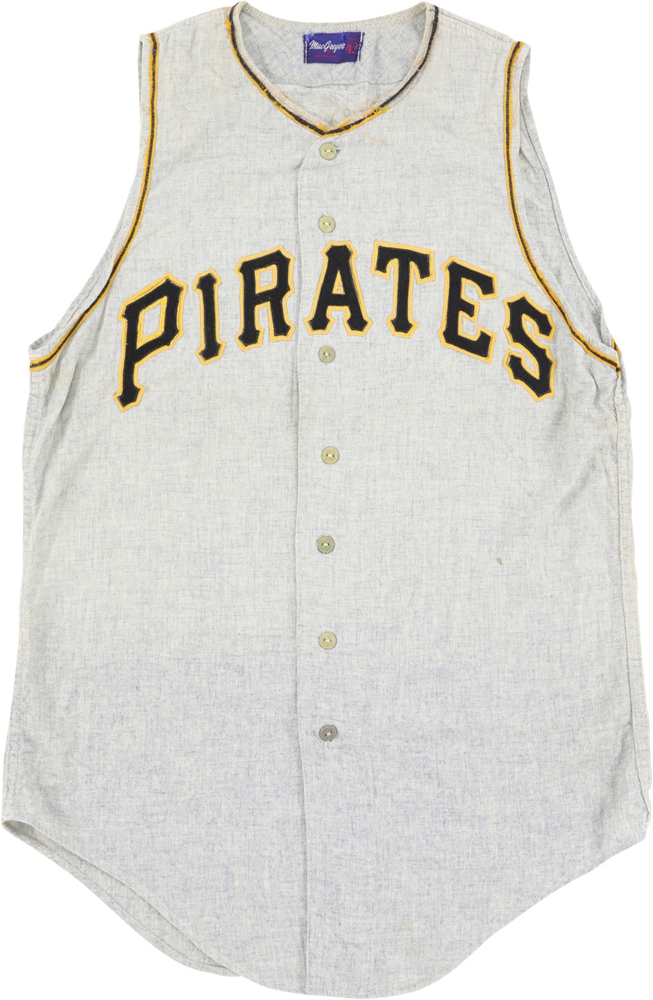 Clemente and Pittsburgh Pirates - 1957 Lee Walls & Joe Trimble Pittsburgh Pirates Game Worn Jersey