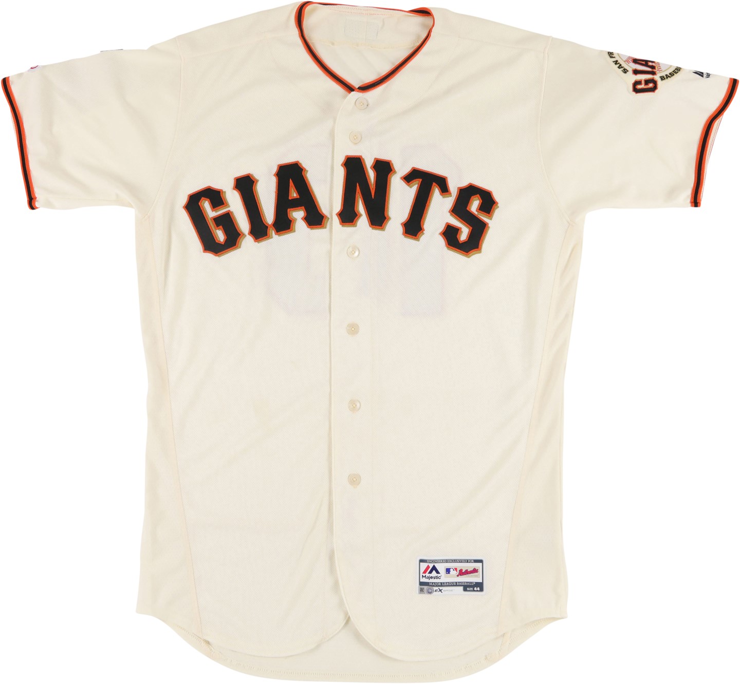 - 5/1/19 Evan Longoria San Francisco Giants Signed Game Worn Jersey with Four Patches (MLB Holo & Photo-Matched)