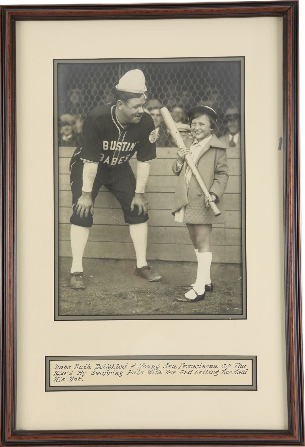Vintage Sports Photographs - Circa 1928 Babe Ruth "Bustin' Babes" Oversize Original Vintage Photograph