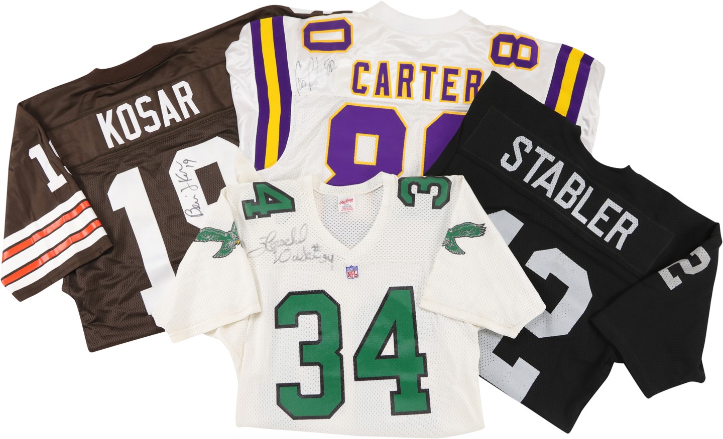 Signed Game Issued, Game Used, & Replica Football Jersey Collection (18)