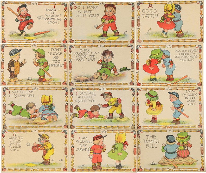 - 1905-1910 PC798-4 Series No. 5017 G.D. & D Baseball Postcard Collection (16)