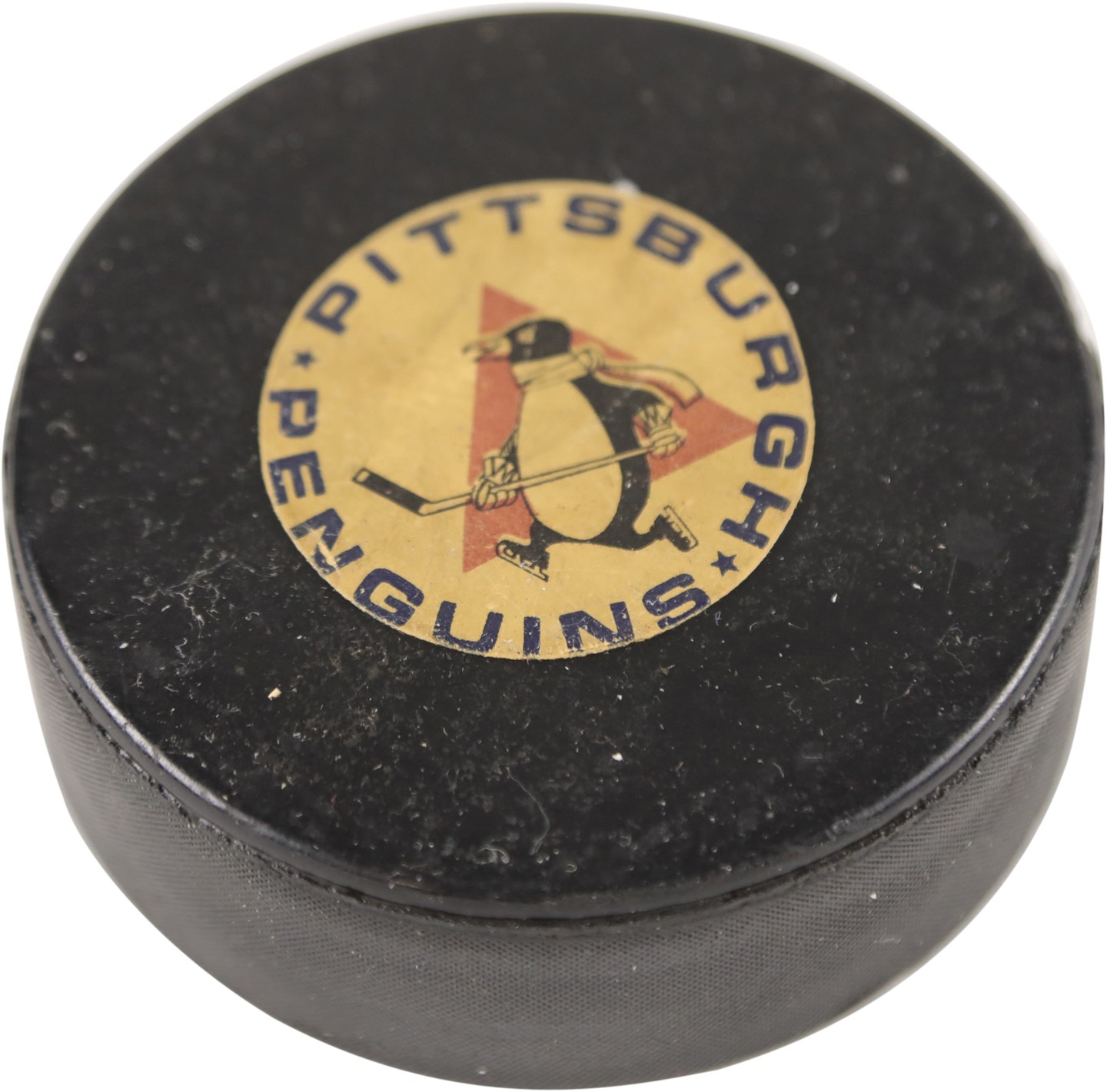 Buffalo Sabres Collection - The Very First Goal Puck in Buffalo Sabres History (Jim Watson Letter)