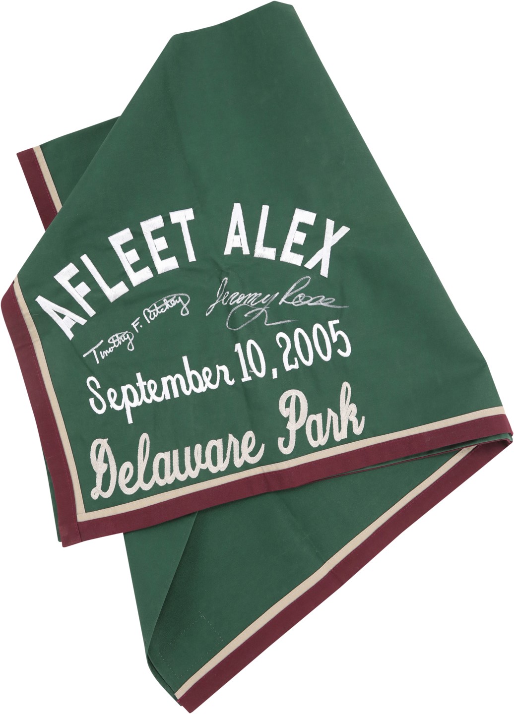 - Afleet Alex Delaware Park Worn Saddlecloth