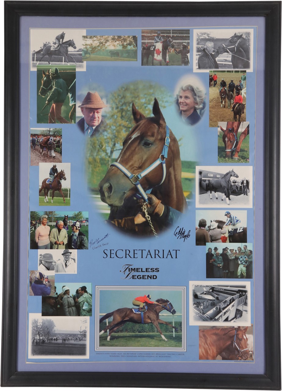 Horse Racing - Large Canadian International Timeless Legend Collage from Charlie Davis' Personal Collection (LOA)