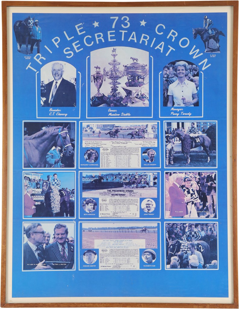 Horse Racing - Secretariat Large "73" Triple Crown Composite Print