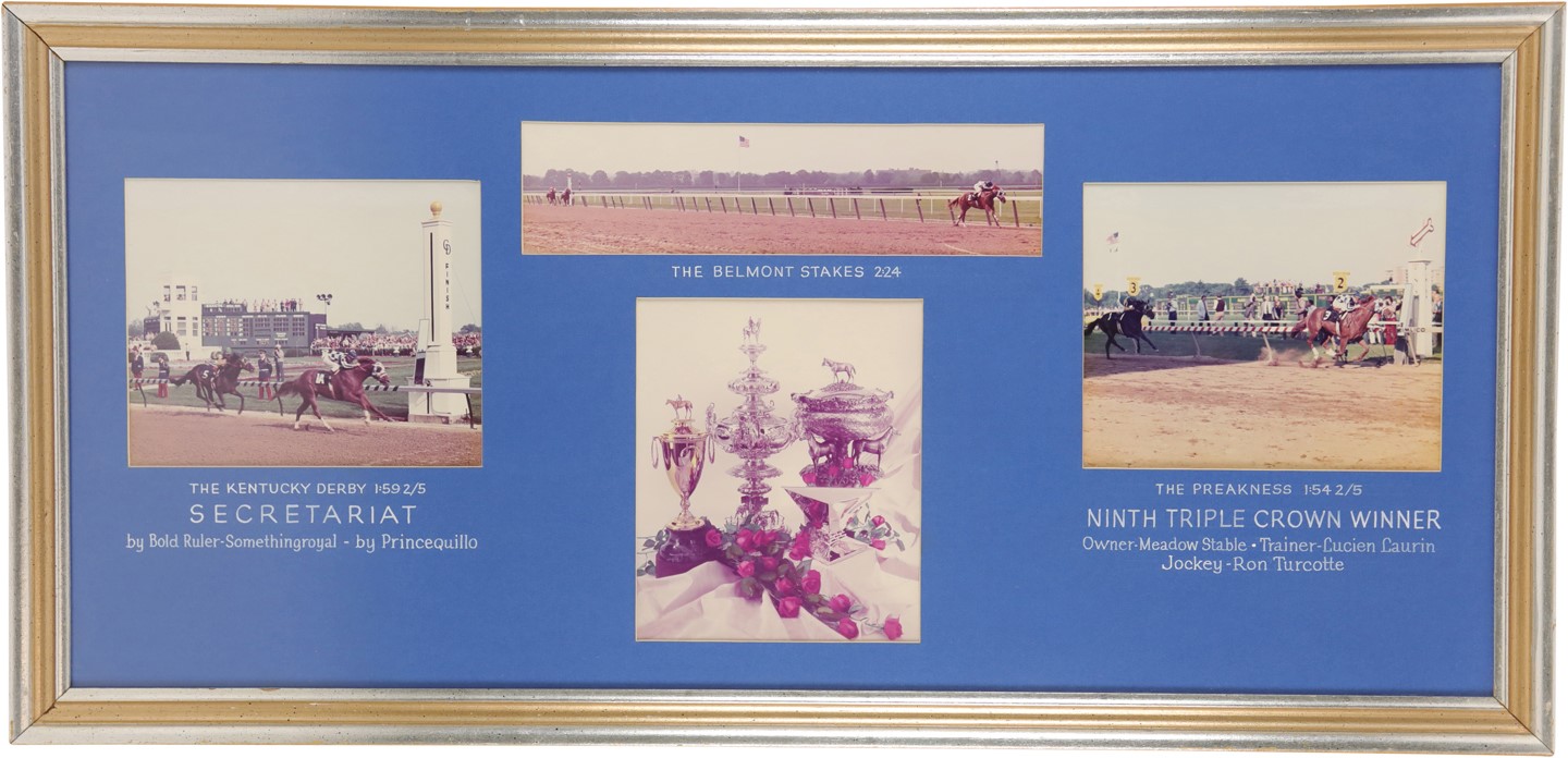 Horse Racing - 1973 Triple Crown Framed Collage