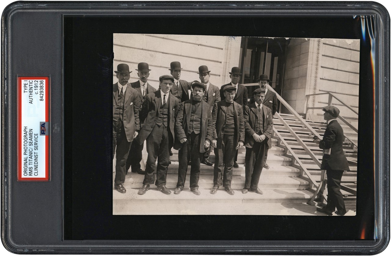The Brown Brothers Collection - Titanic Seaman Appear At Congressional Investigation Photograph (PSA Type I)