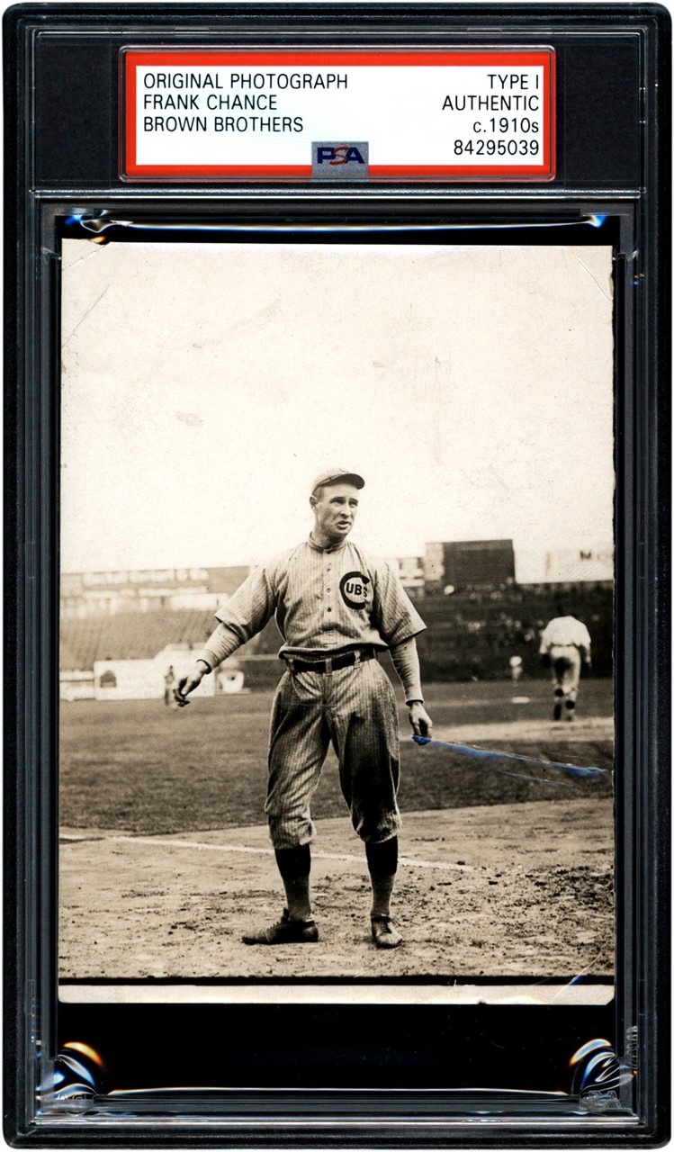 The Brown Brothers Collection - Frank Chance Chicago Cubs Photograph (PSA Type I)