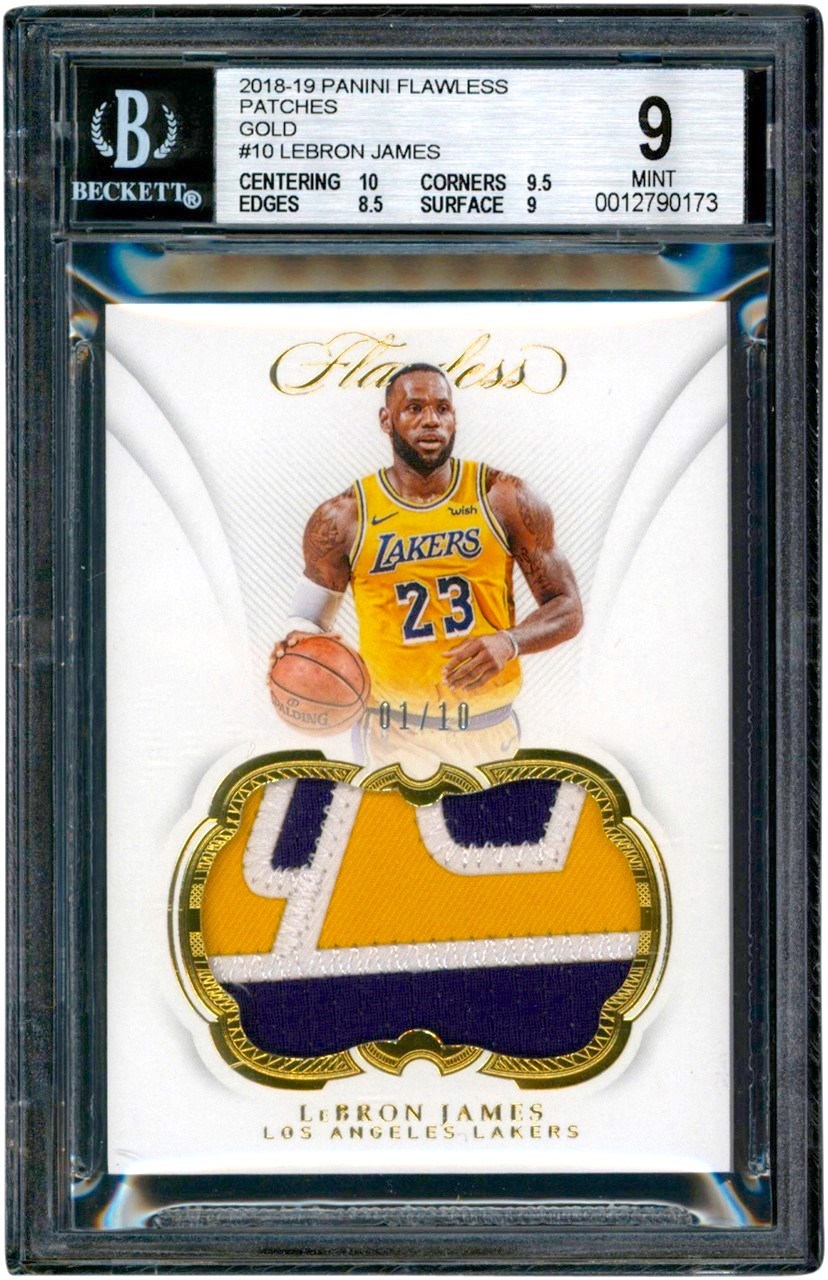 2021 Panini National Treasures Lebron James #PATCH /99 Game Worn Jerse –  Perfect Edges Cards