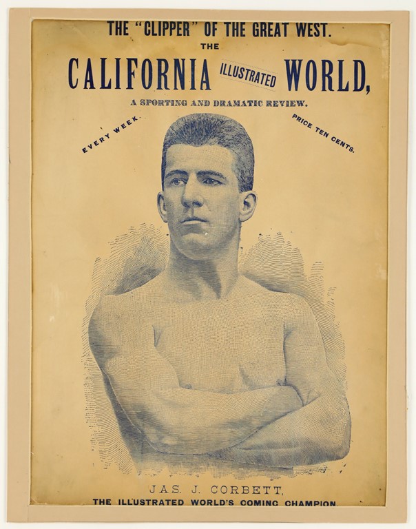 Muhammad Ali & Boxing - 1890s James J Corbett Advertising Poster