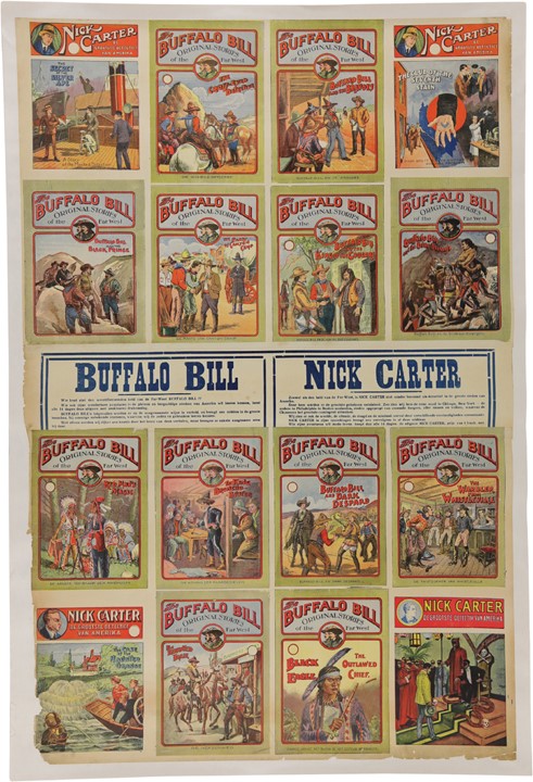 Rock And Pop Culture - Circa 1890s Buffalo Bill Original "Stories of the Far West" Poster