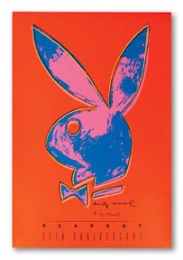 Erotica - Autographed Andy Warhol "Playboy" Bunny Poster