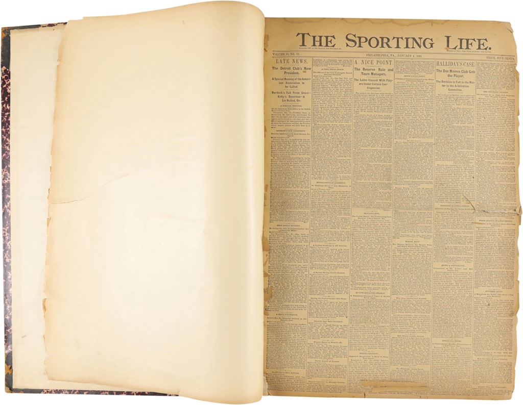 - 1888 Sporting Life Magazine Bound Volume