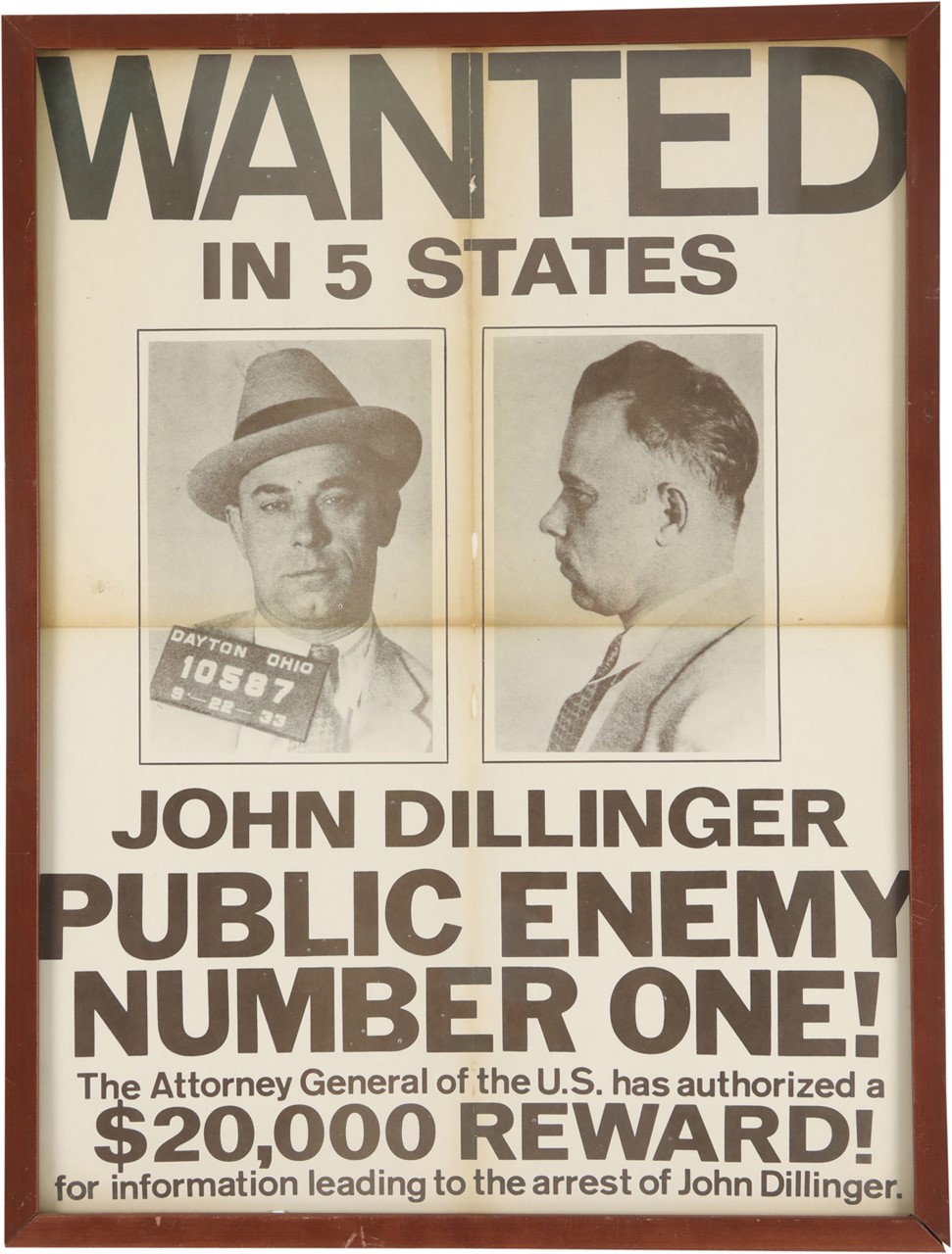 - John Dillinger "Wanted" Poster