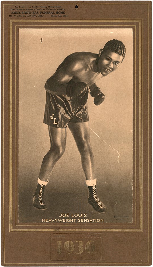 Muhammad Ali & Boxing - 1936 Joe Louis Promotional Complete Wall Calendar