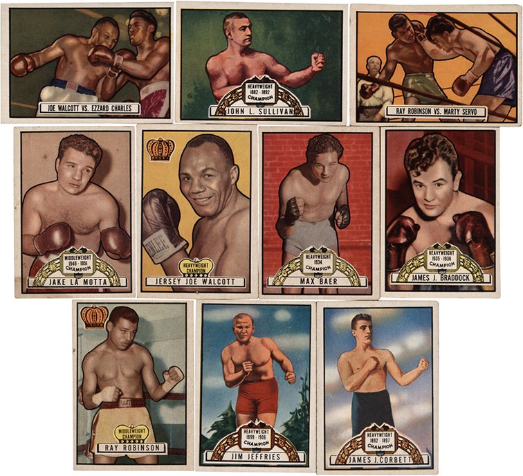 Muhammad Ali & Boxing - 1951 Topps Ringside Boxing Card Partial Set (159)