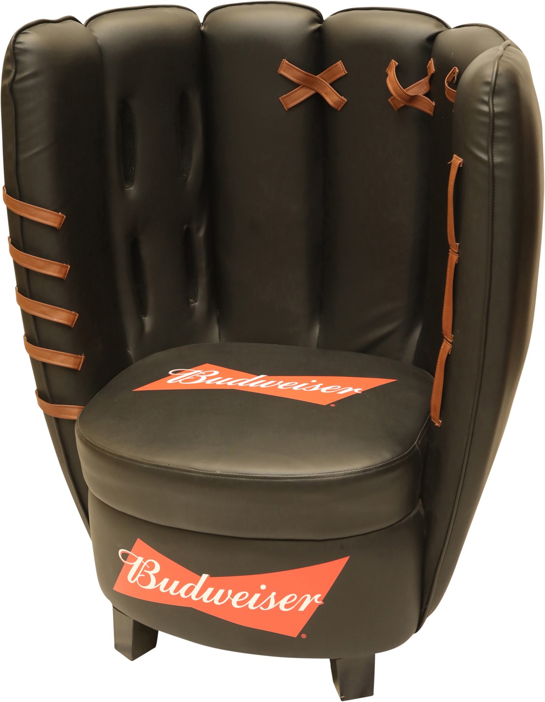 - Budweiser Beer Giant Leather Baseball Glove Chair