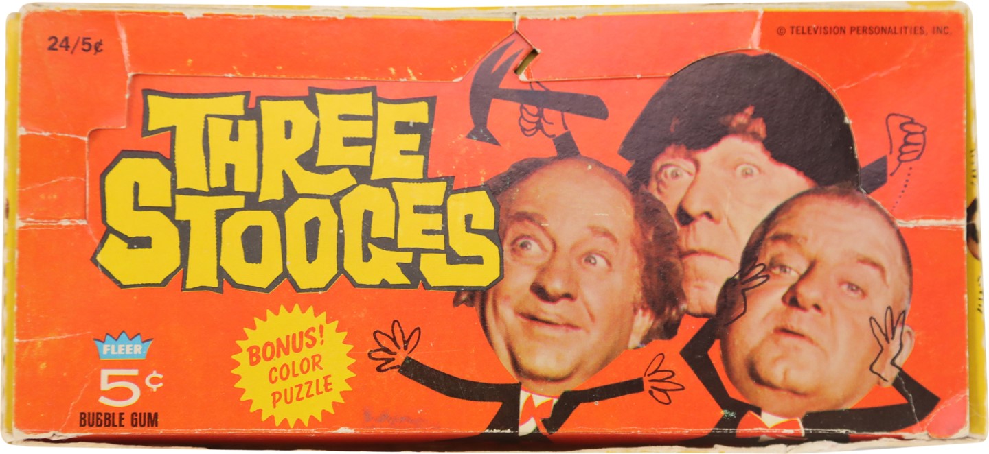 - 1966 Fleer Three Stooges Unopened Wax Box