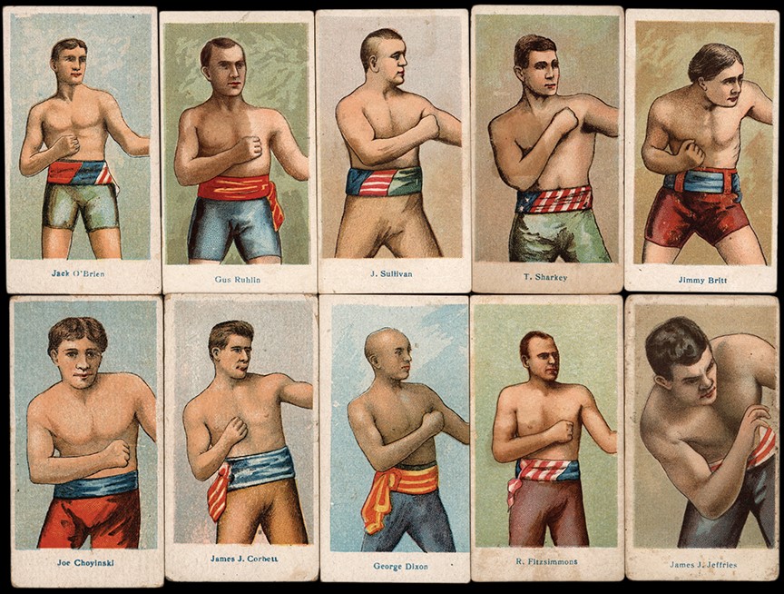 - 1909 E76 American Caramel Boxing Card (2) Complete Sets w/ Extras (95)