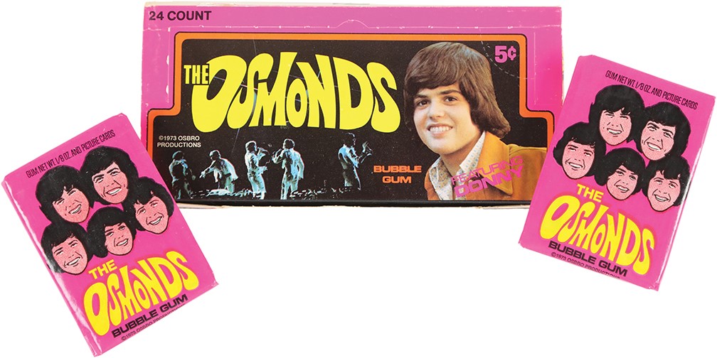 Unopened Wax Packs Boxes and Cases - 1973 Donruss The Osmonds Unopened Wax Box