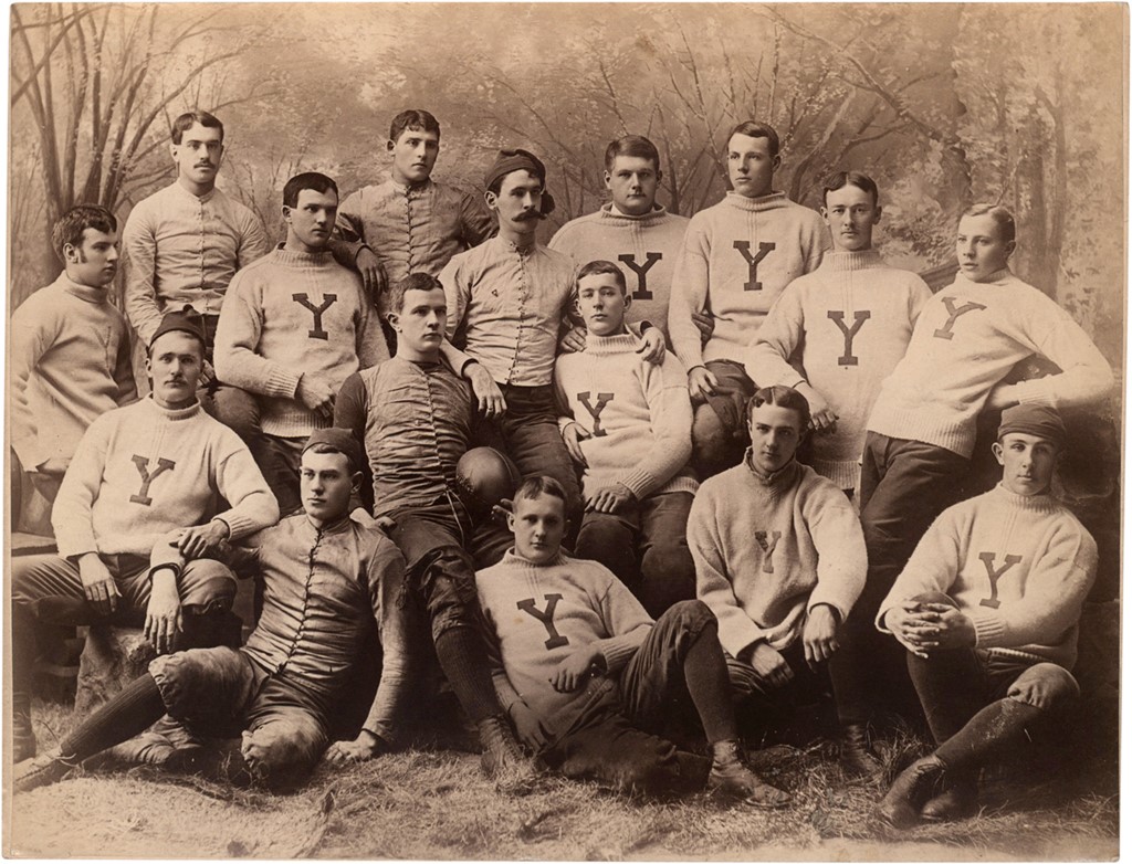 - 1885 Yale Bulldogs Football Team Photograph