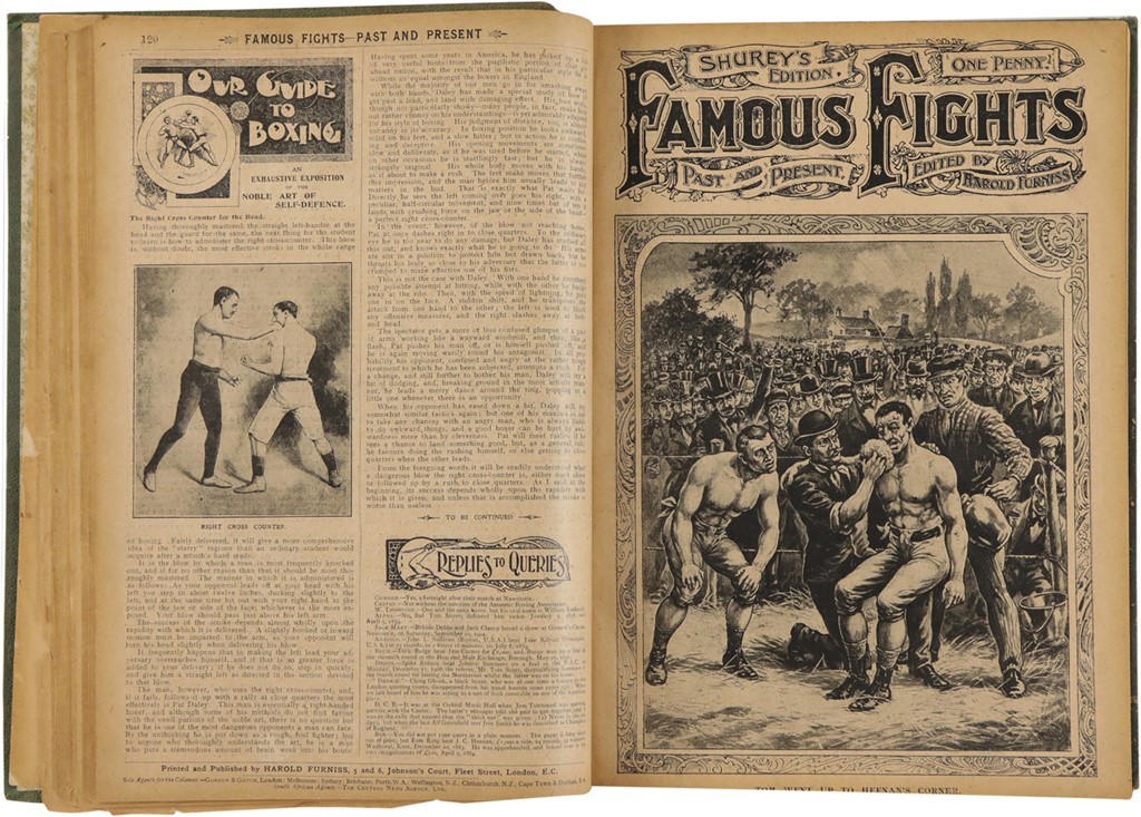 Muhammad Ali & Boxing - Famous Fights Past and Present Magazine Bound Volume Shurey's Edition