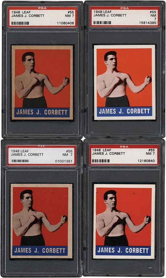 - 1948 Leaf Boxing Card Collection (139) w/ PSA