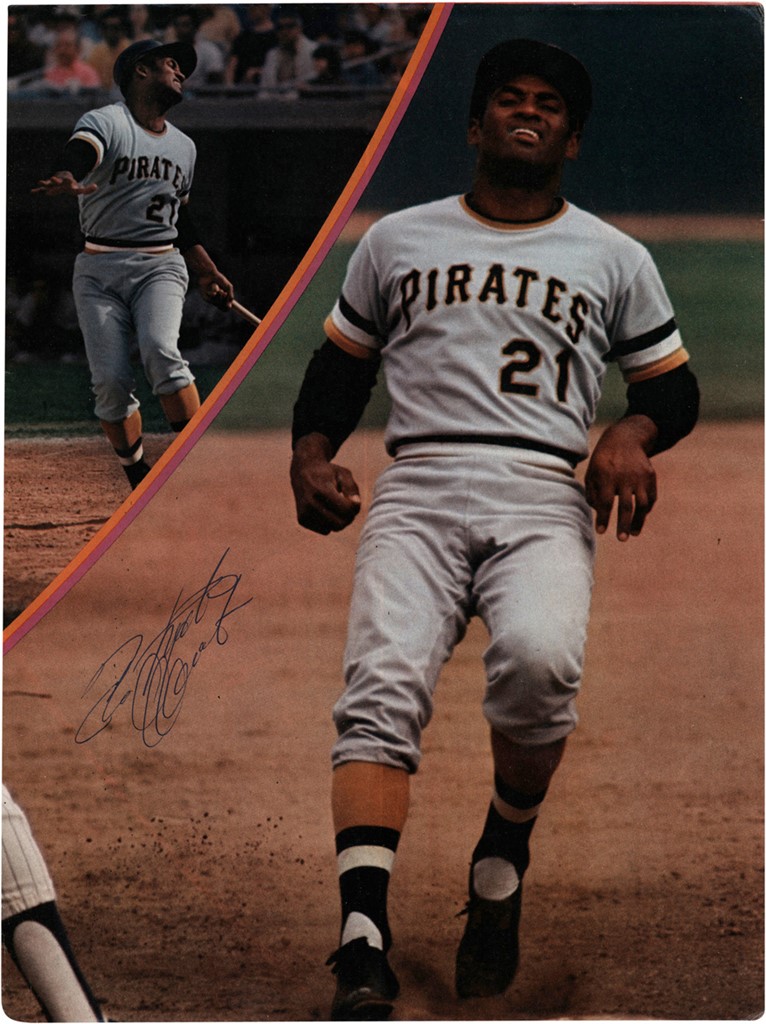 Clemente and Pittsburgh Pirates - Roberto Clemente Signed Magazine Photo (PSA)