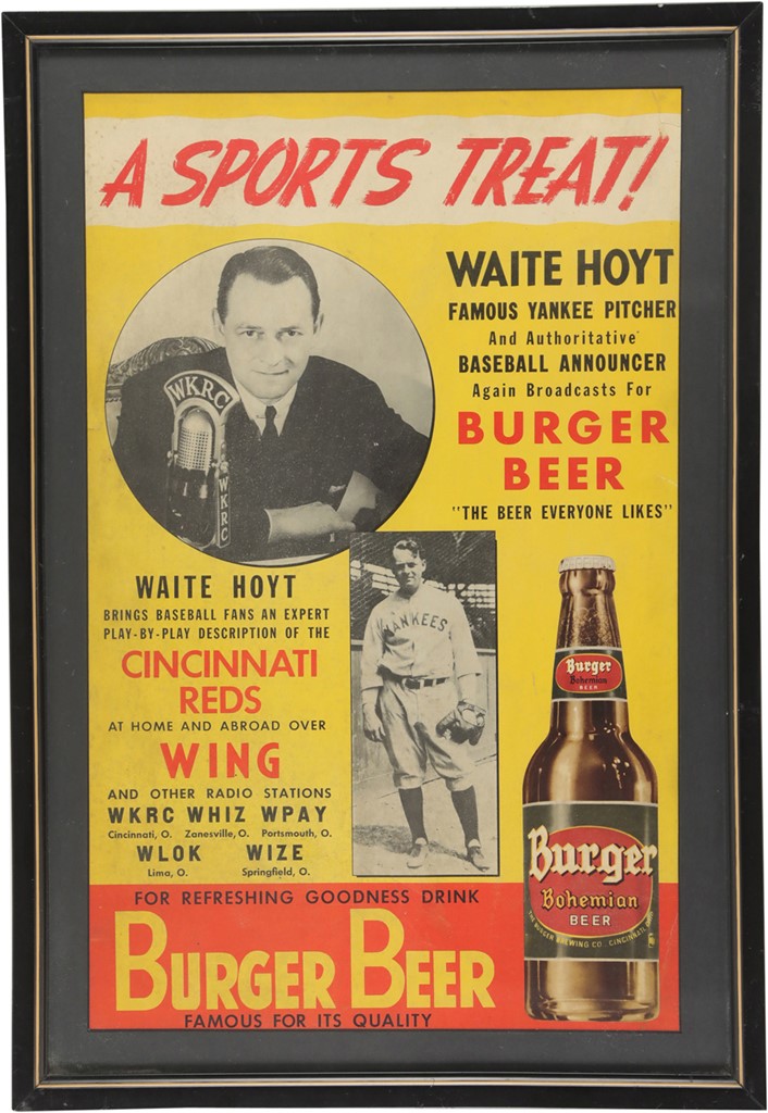 - Burger Beer Advertisement with Waite Hoyt