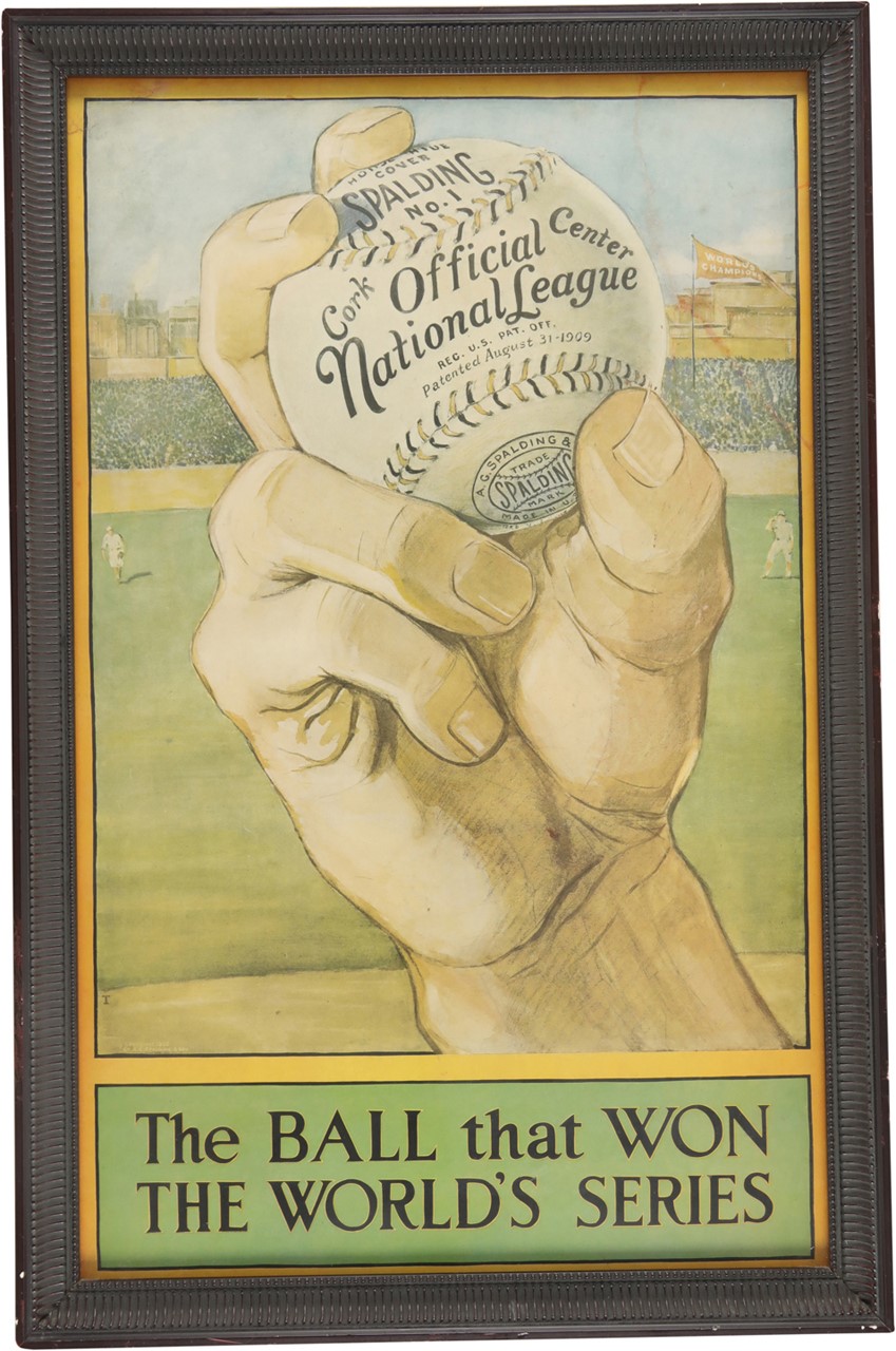 Baseball Memorabilia - 1919 World Series Spalding Advertisement (ex-Halper Sotheby's Auction)