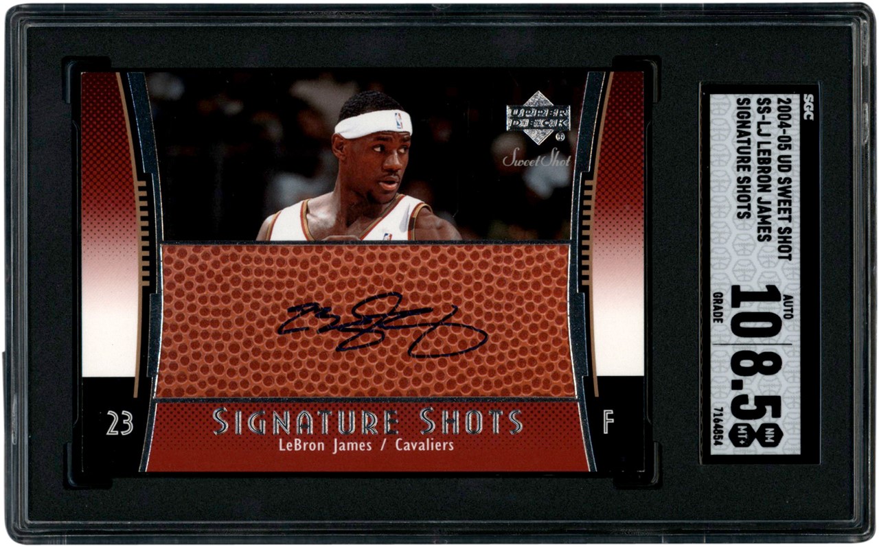 - 2004-05 UD Sweet Shot Signature Shots #SS-LJ LeBron James Autograph SGC NM-MT+ 8.5 - Auto 10