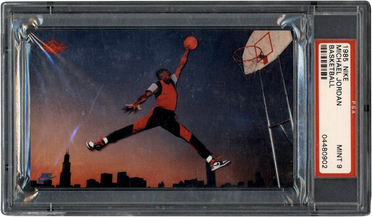 - 1985 Nike Promo Michael Jordan Rookie PSA MINT 9