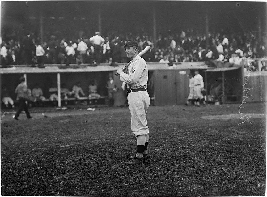 The Brown Brothers Collection - Christy Mathewson On Deck Glass Plate Negative