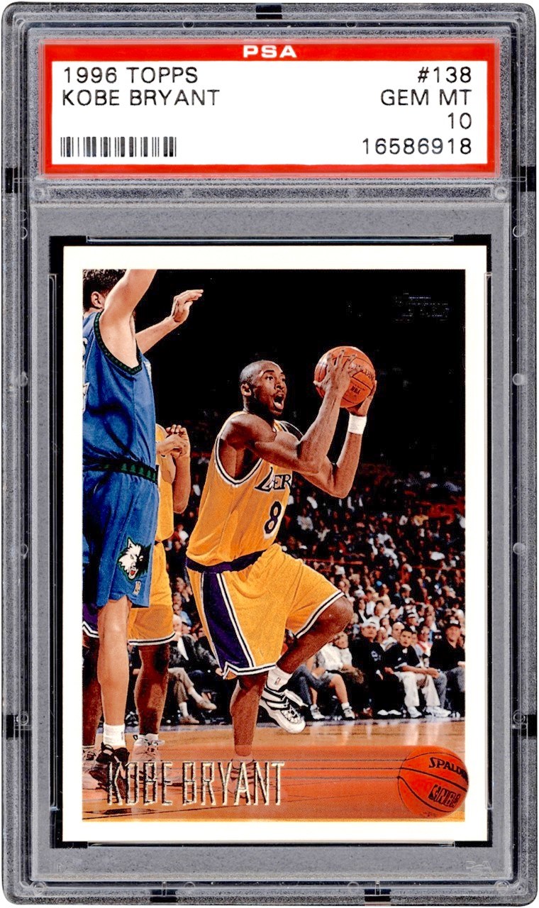 Modern Sports Cards - 1996 Topps #138 Kobe Bryant Rookie PSA GEM MINT 10