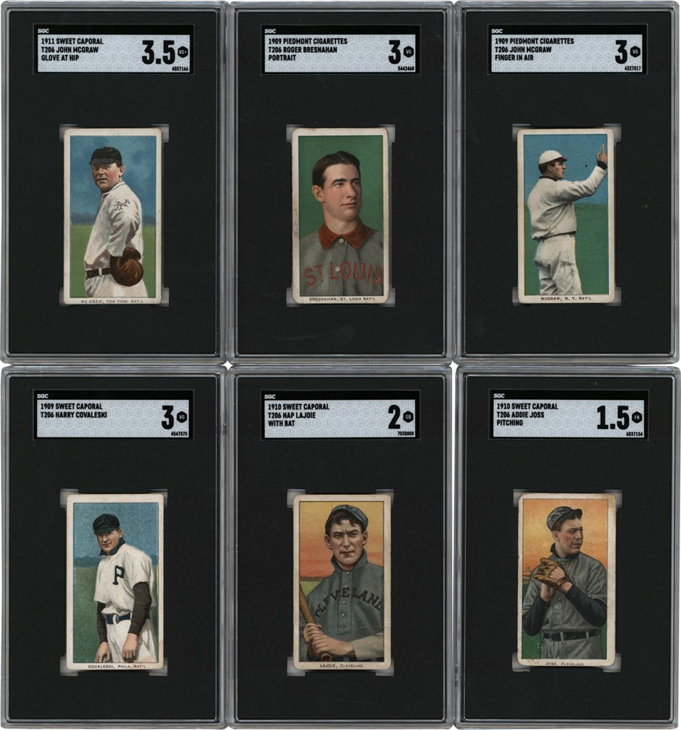 - 1909-11 T206 Collection (109) with Hall of Famers and SGC Graded