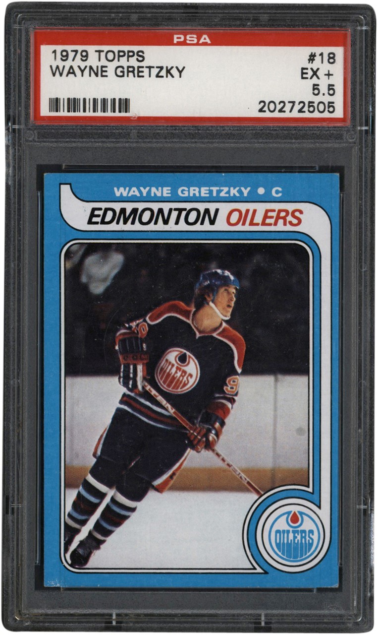Hockey Cards - 1979 Topps #18 Wayne Gretzky Rookie PSA EX+ 5.5