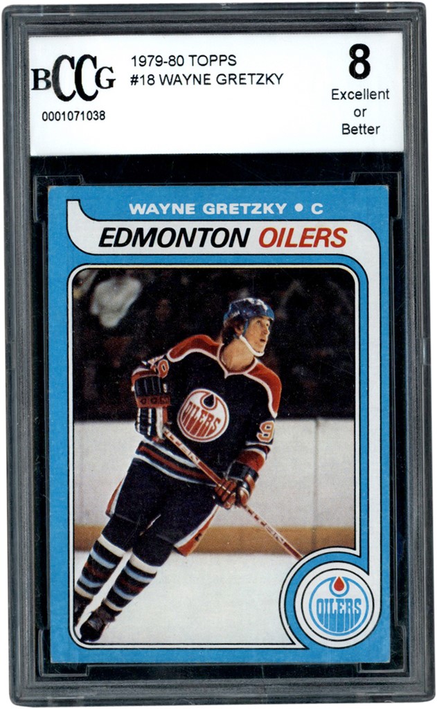 Hockey Cards - 1979 Topps #18 Wayne Gretzky Rookie BCCG 8