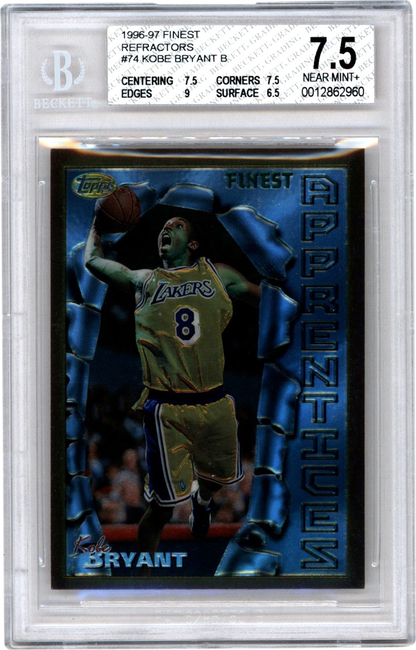 Modern Sports Cards - 1996-1997 Topps Finest Refractor #74 Kobe Bryant Rookie BGS NM+ 7.5