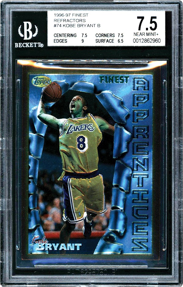 Modern Sports Cards - 1996-1997 Topps Finest Refractor #74 Kobe Bryant Rookie BGS NM+ 7.5