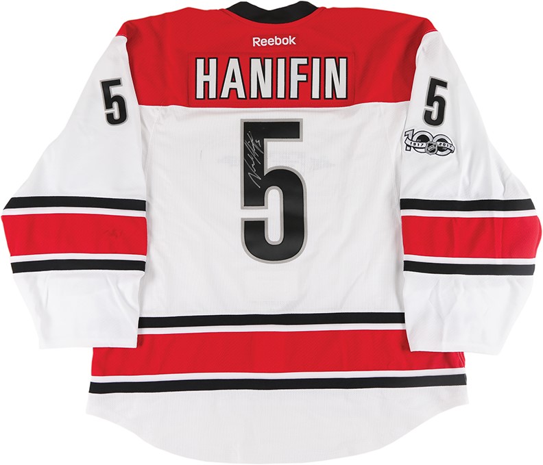 Hockey - 2016-17 Noah Hanifin Carolina Hurricanes Game Worn Jersey