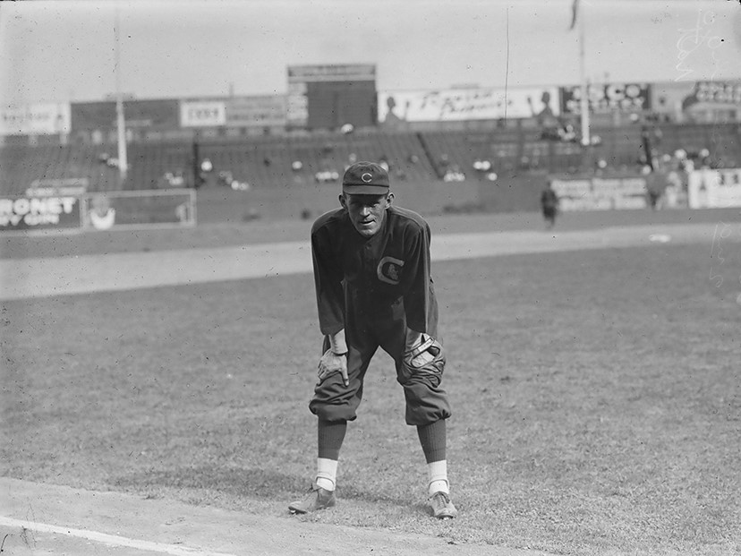 - Johnny Evers Chicago Cubs Glass Plate Negative