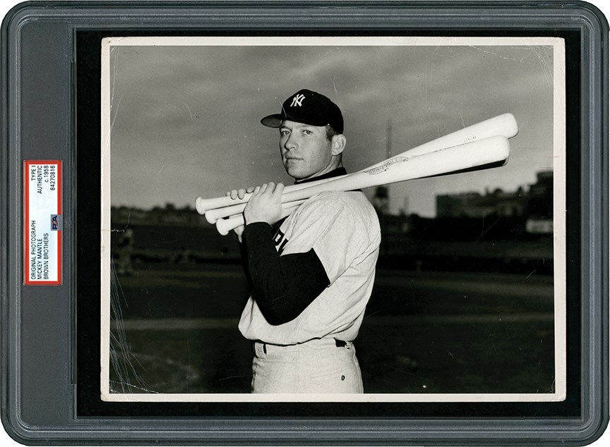The Brown Brothers Collection - Superb Mickey Mantle Photograph (PSA Type I)