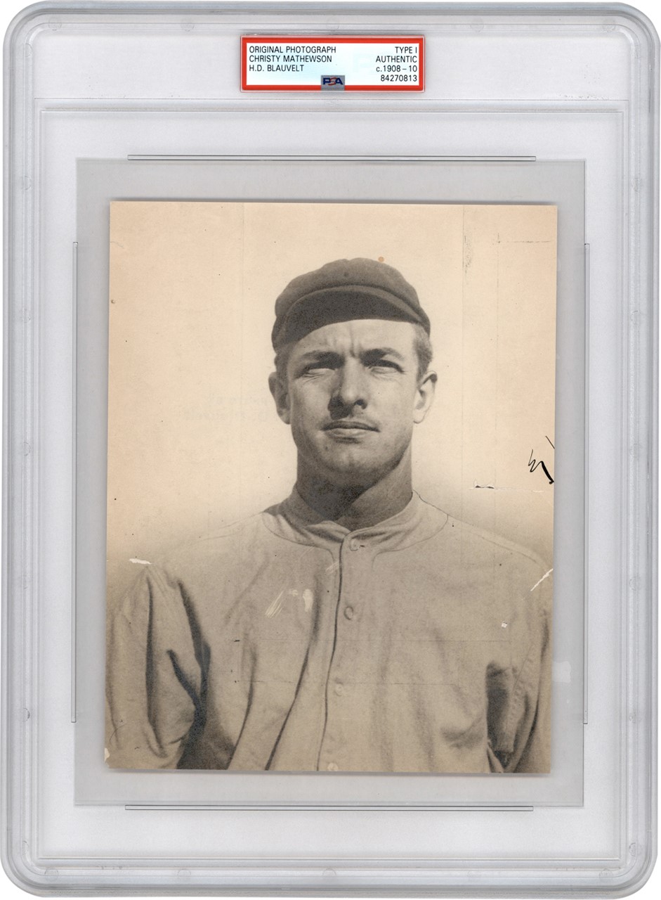 The Brown Brothers Collection - Christy Mathewson Photograph by H.D. Blauvelt (PSA Type I)