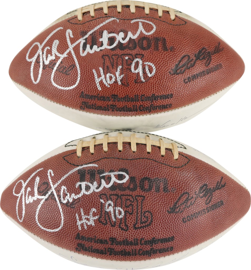 - Jack Lambert's 1980 &1981 Pro Bowl Team-Signed Footballs
