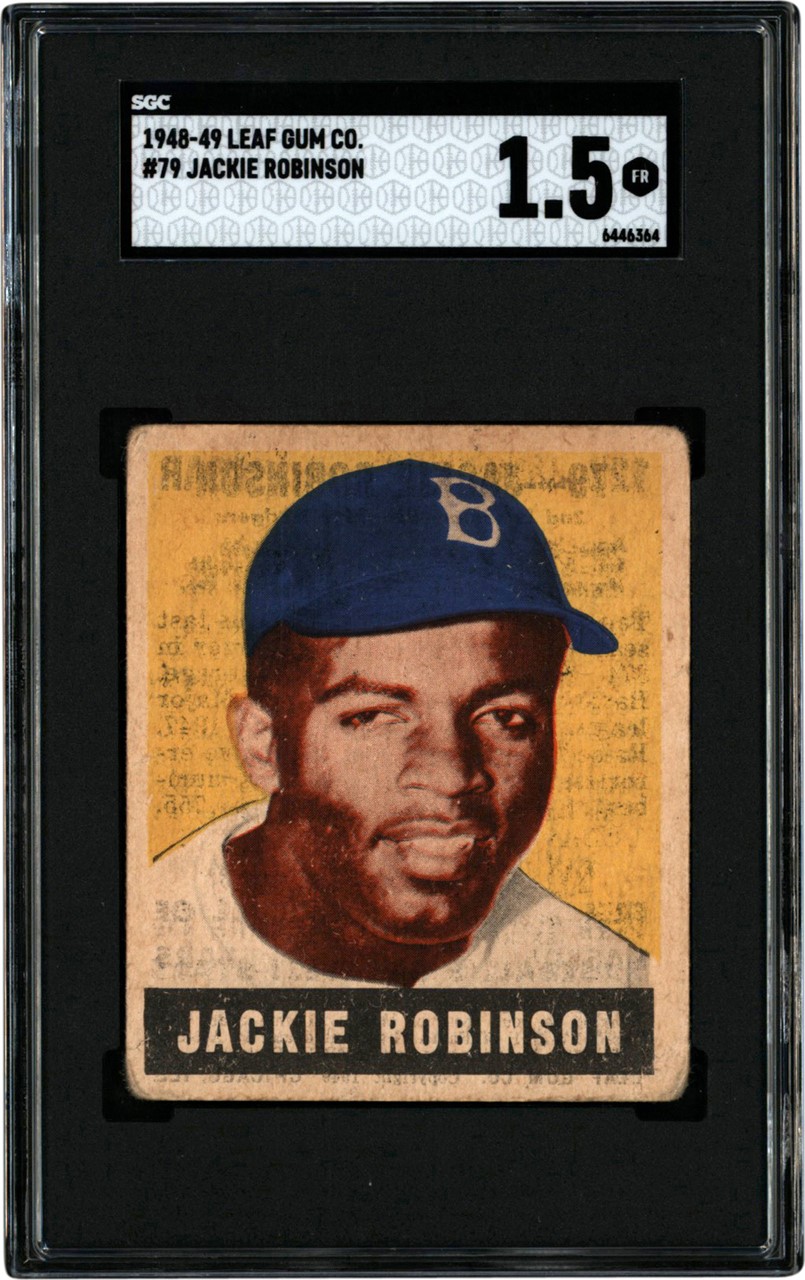 - 1948 Leaf #79 Jackie Robinson Rookie SGC FR 1.5