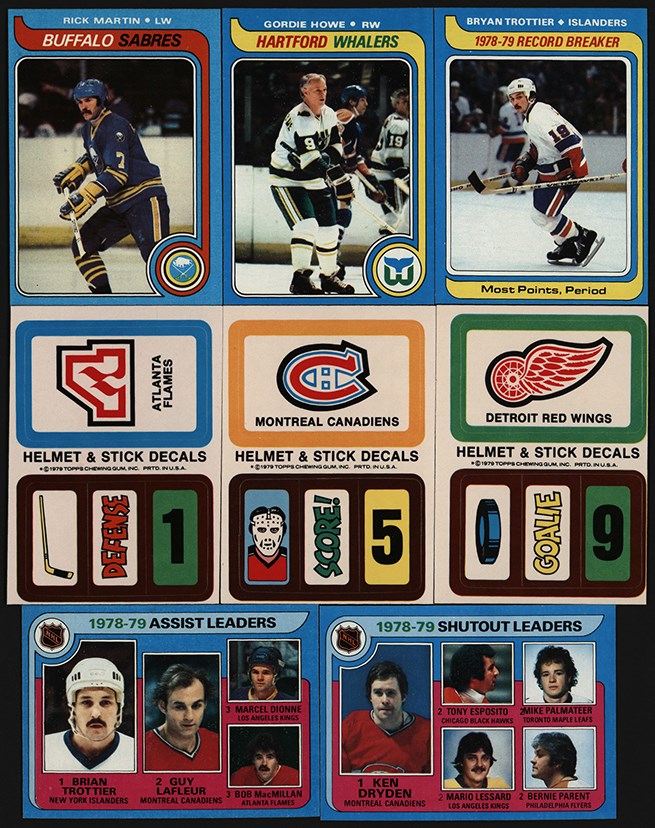 - 1979 Topps Hockey Collection with Partial Set, Wrappers and "Packs" (55)